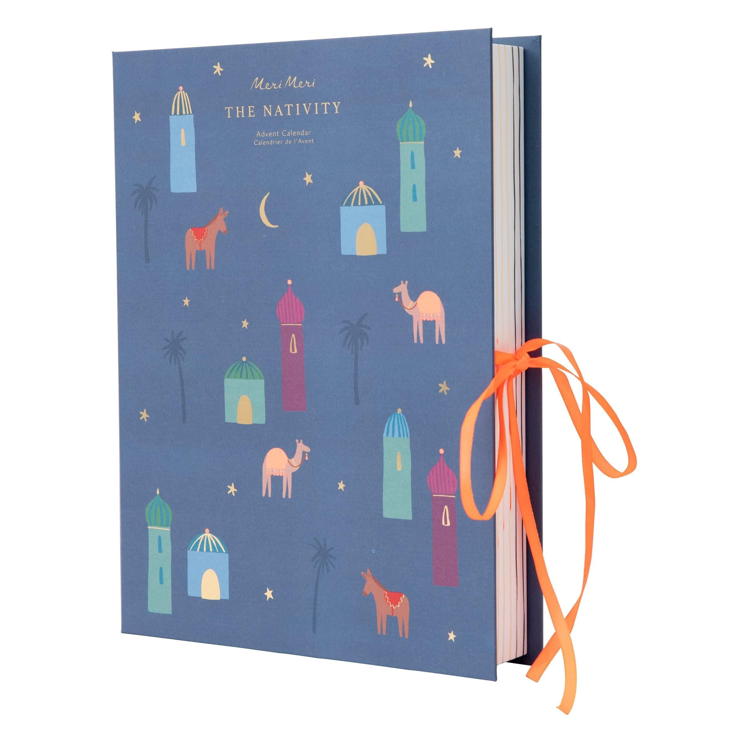 Meri Meri Nativity Paper Craft Advent Calendar (Pack of 1), Ages 3+, Pack Dimensions 9.5 x 12.75 x 1.75, Christmas Story Advent